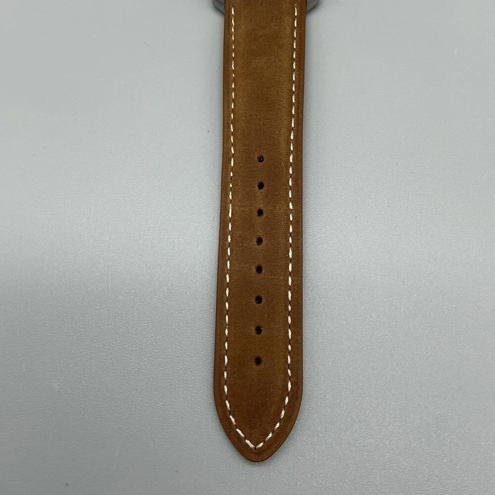 Fossil Arkitekt FS-2782 Men Watch 30mm Brown Leather Stainless Steel New Battery